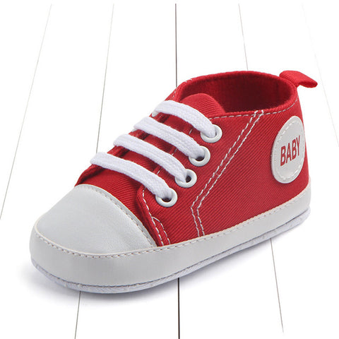Image of Newborn Baby Boys Girls First Walkers Shoes Infant Toddler Soft Sole (Key word for Free Checkout: Free Baby Shoe)
