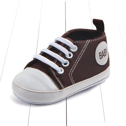 Image of Newborn Baby Boys Girls First Walkers Shoes Infant Toddler Soft Sole (Key word for Free Checkout: Free Baby Shoe)