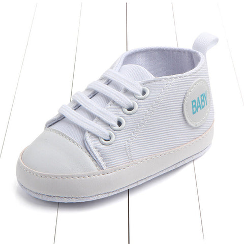 Image of Newborn Baby Boys Girls First Walkers Shoes Infant Toddler Soft Sole (Key word for Free Checkout: Free Baby Shoe)