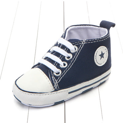 Image of Newborn Baby Boys Girls First Walkers Shoes Infant Toddler Soft Sole (Key word for Free Checkout: Free Baby Shoe)