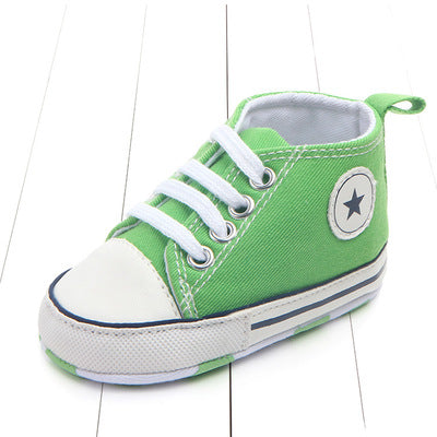 Image of Newborn Baby Boys Girls First Walkers Shoes Infant Toddler Soft Sole (Key word for Free Checkout: Free Baby Shoe)