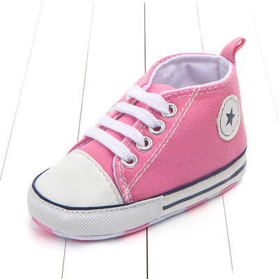 Image of Newborn Baby Boys Girls First Walkers Shoes Infant Toddler Soft Sole (Key word for Free Checkout:  Free Baby Shoe)