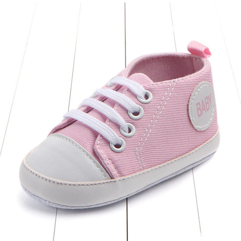 Image of Newborn Baby Boys Girls First Walkers Shoes Infant Toddler Soft Sole (Key word for Free Checkout:  Free Baby Shoe)