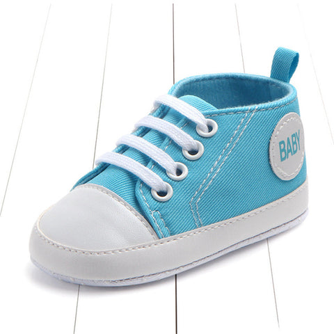 Image of Newborn Baby Boys Girls First Walkers Shoes Infant Toddler Soft Sole (Key word for Free Checkout:  Free Baby Shoe)