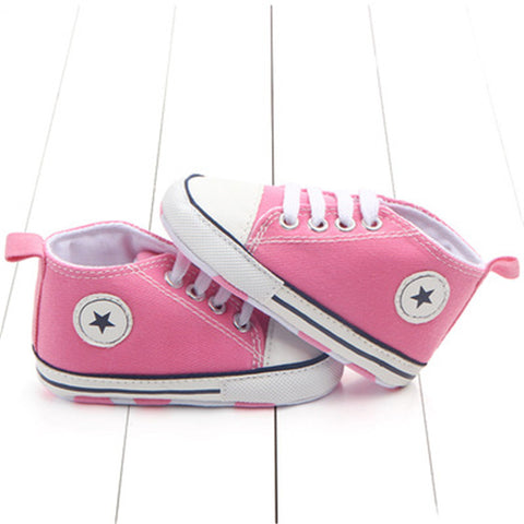 Image of Newborn Baby Boys Girls First Walkers Shoes Infant Toddler Soft Sole (Key word for Free Checkout:  Free Baby Shoe)